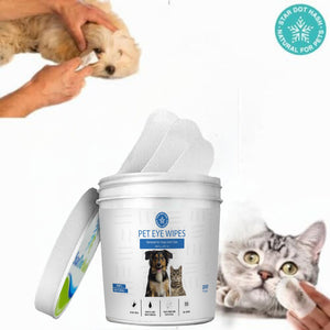Pet Eye Wipes - Clean Tear Stains on Dogs & Cats, 400 Wipes Bundle