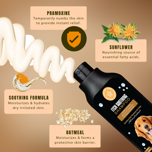 Dog Itch Relief Shampoo - Deep Cleaning & Soothing Care