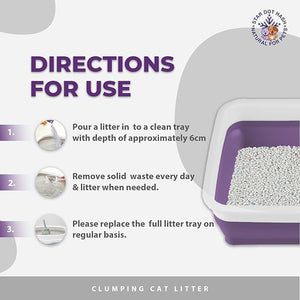 Genie Ultra-Clumping Cat Litter 5KG – Lavender, Dust-Free, Odor Control