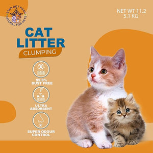 Genie Ultra-Clumping Cat Litter 5KG – Soap Scent, Dust-Free & Odor Control