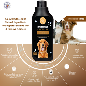 Dog Itch Relief Shampoo - Deep Cleaning & Soothing Care