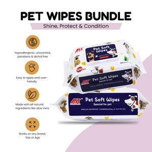 Ultra Thick & Soft Pet Wipes Bundle - Quick Clean for Dogs & Cats