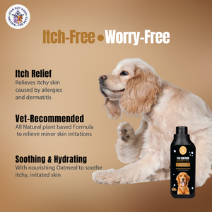 Dog Itch Relief Shampoo - Deep Cleaning & Soothing Care