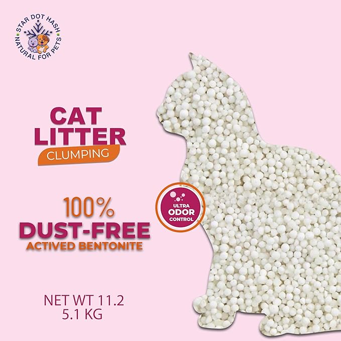 Genie Ultra-Clumping Cat Litter 5KG – Baby Powder, Dust-Free & Odor Control