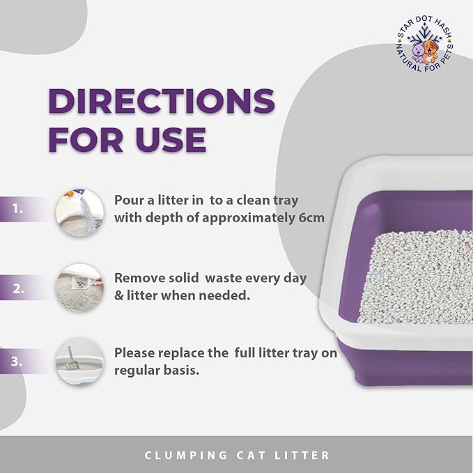 Genie Ultra-Clumping Cat Litter 5KG – Lavender, Dust-Free, Odor Control