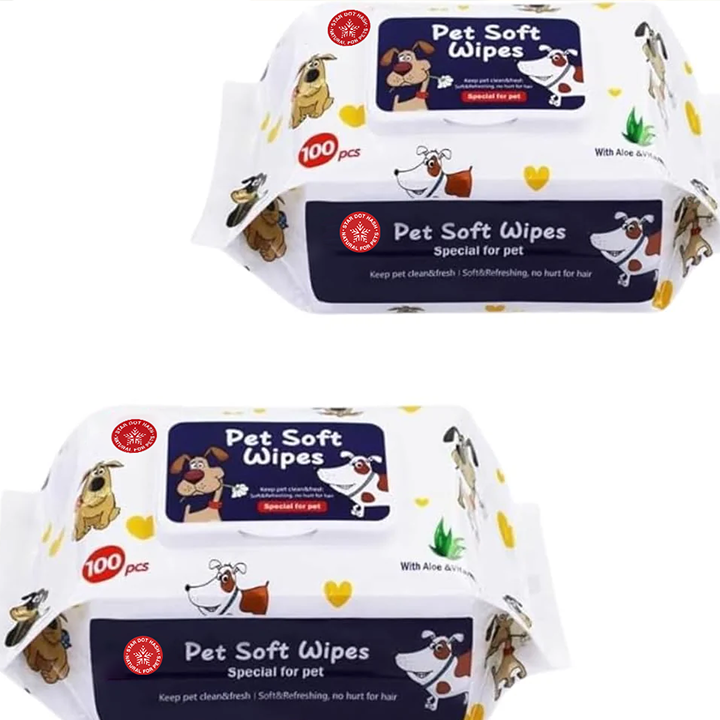 Ultra Thick & Soft Pet Wipes Bundle - Quick Clean for Dogs & Cats