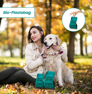 Dog Poop Bags 10 Rolls - 150 Pack of thick Poo bags - 100% Certified Compostable - ZERO plastic
