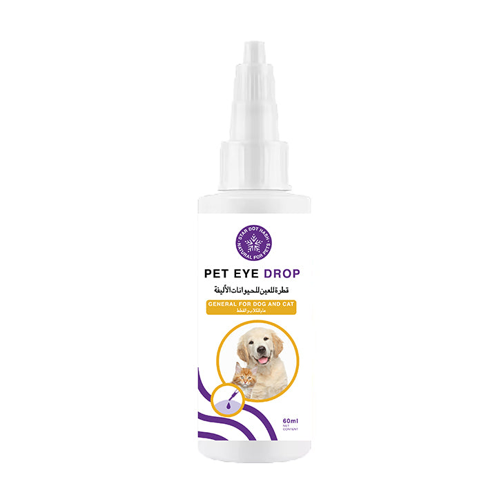 Natural Eye Drops for Dogs Cats Allergy Tear Stain Care