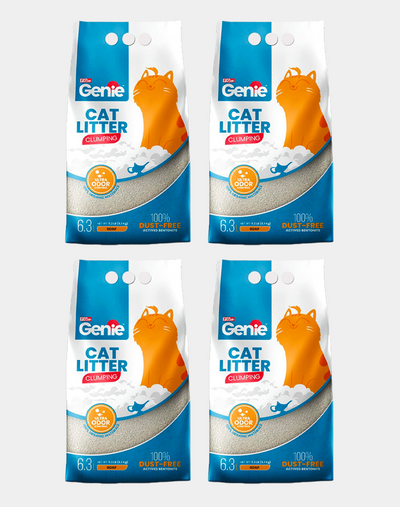 Genie Ultra-Clumping Cat Litter 20KG – Soap Scent, Dust-Free & Odor Control