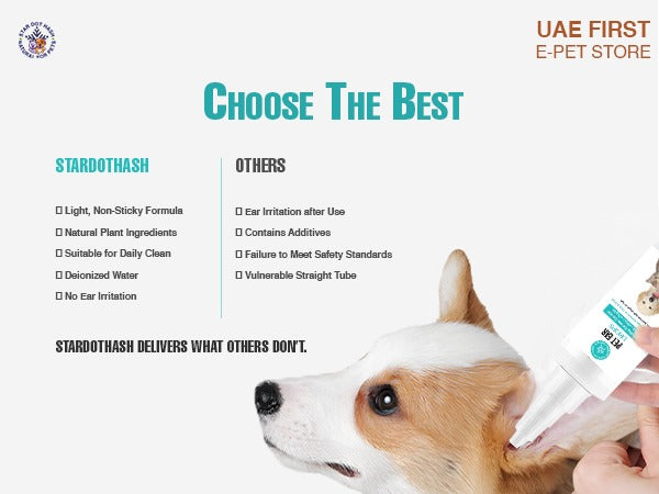 Natural Pet Ear Drops with Aloe Vera - Dog & Cat Ear Relief