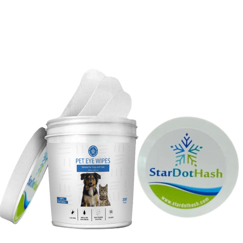 Eye Wipes for Tear Stains - 200 Wipes per Pack for Dogs & Cats